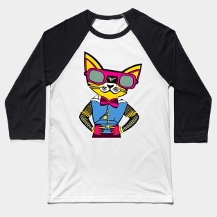 Party Cat Baseball T-Shirt